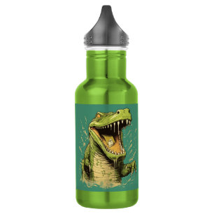 Botella De Agua Cocodrilo de nombre personalizado