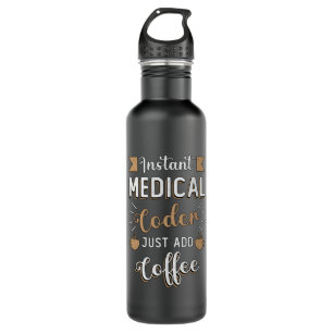 Botella De Agua Codificación de café de código médico instantáneo