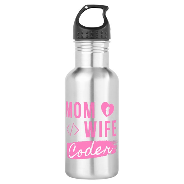 BOTELLA DE AGUA CÓDIGO DE LA MUJER MOM - MOM DE CODIFICACIÓN (Anverso)