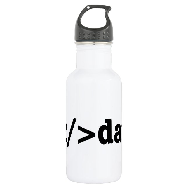 Botella De Agua código HTML de interrupción (Anverso)