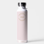 Botella De Agua Código QR del logotipo comercial de Rubor Pink Gol<br><div class="desc">Haga una declaración con el logotipo de su empresa en una botella profesional de agua rosa y de color rosa. Aumente el tráfico web y la contratación del cliente con el generador de código QR del Personalizado en la botella, que puede conectarse directamente a su sitio web. ¡No te pierdas...</div>
