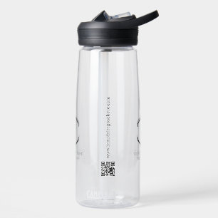 Botella De Agua Código QR del sitio web del logotipo Promoción com