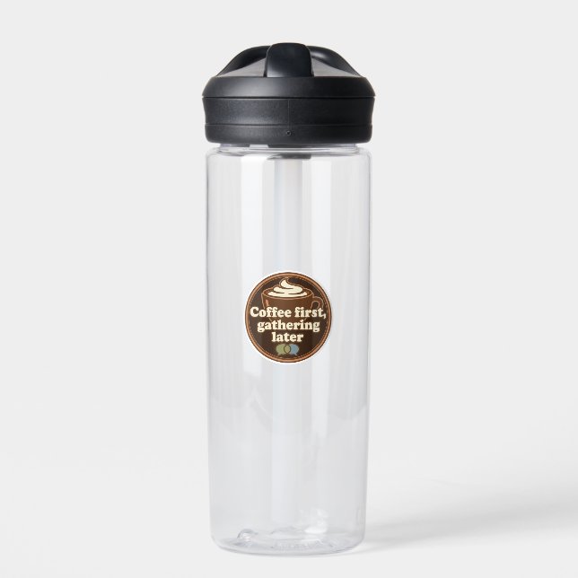 Botella De Agua Coffee Lover Daily Ritual Sticker (Delante)