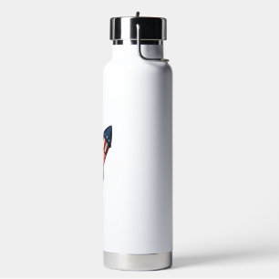 Botella De Agua Cohete Patriota Diseño de Fuegos Artificiales Vint