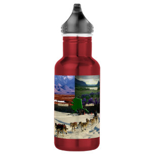 Botella De Agua Colaje de Fairbanks, Alaska