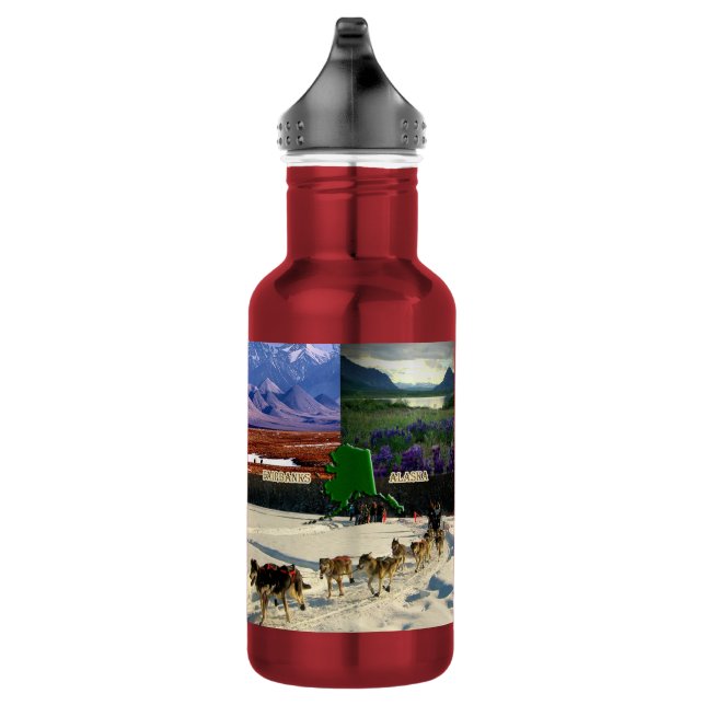 Botella De Agua Colaje de Fairbanks, Alaska (Derecha)
