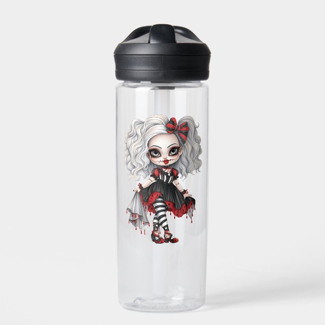 Botella De Agua Colección de diseño de Halloween Chica lindo 7 (Delante)