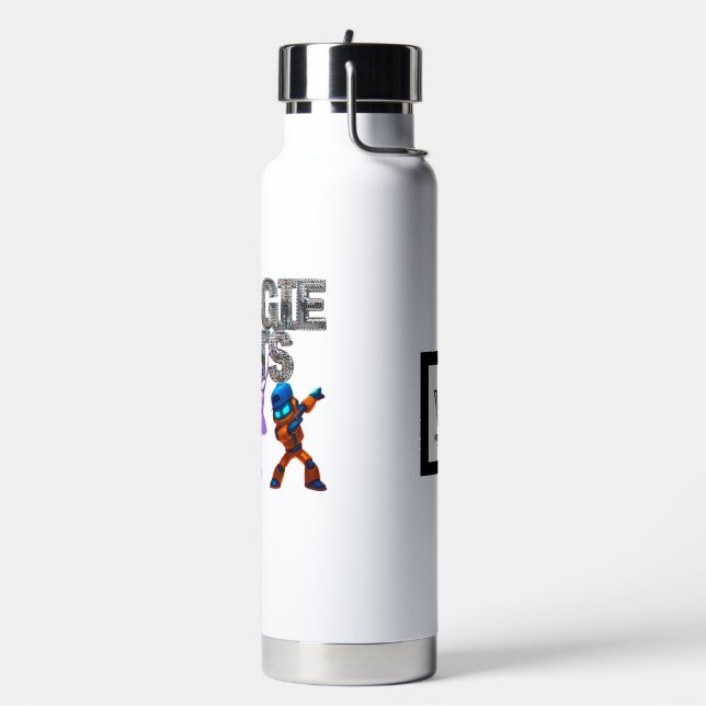 Botella De Agua Colección de Marca WYNOT: Boogie Bots (Izquierda)