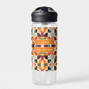 Botella De Agua Colección de plazas abstractas de moda Retro