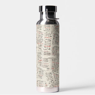 Botella De Agua Colección de tarjetas de biblioteca antigua