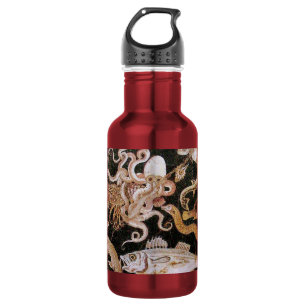 BOTELLA DE AGUA COLECCIÓN POMPEII / ESCENA DE VIDA MARINA - OCEANO