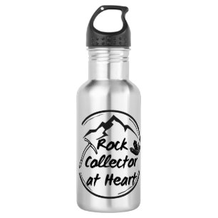 Botella De Agua Coleccionista de rock en diseño de montaña Minimal