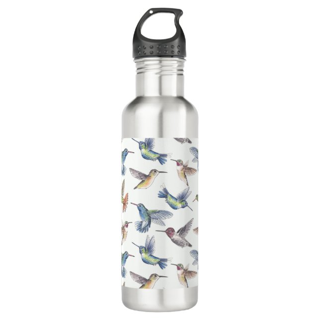Botella De Agua Colibríes (Anverso)
