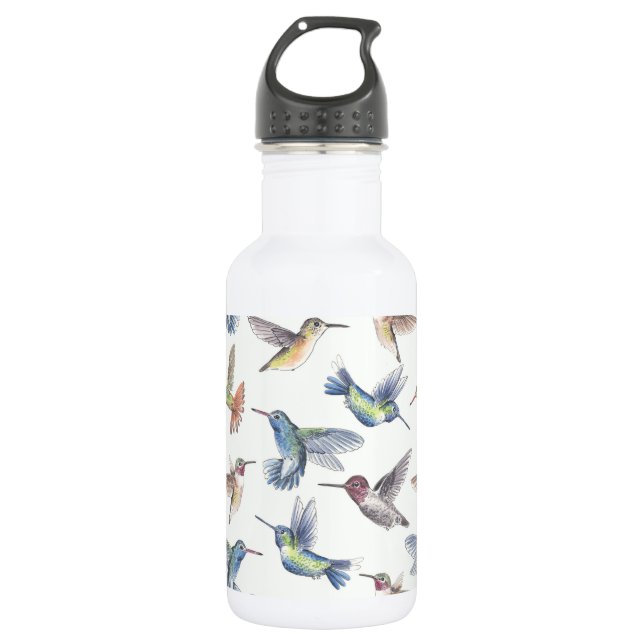 Botella De Agua Colibríes (Anverso)