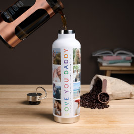 Botella De Agua Collage de fotos "AME A TU DADADA"