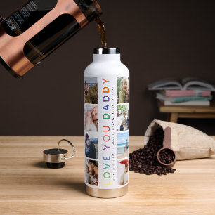 Botella De Agua Collage de fotos "AME A TU DADADA"