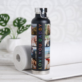 Botella De Agua Collage de fotos "AME A TU DADADA"