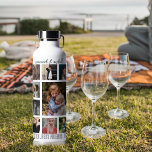 Botella De Agua Collage de fotos personalizado de los mejores amig<br><div class="desc">Esta moderna botella aislada con collage de fotos es el regalo perfecto para tu mejor amigo, con 18 de tus fotos favoritas, el texto BESTIES, MEJORES AMIGOS, BFF, y luego personaliza con tus nombres. Fantástico como regalo para navidades, graduación, galatinas, cumpleaños o regalo de cualquier otra ocasión especial, el estilo...</div>