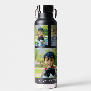 Botella De Agua Collage de personalizado 5 Photo Keepsake