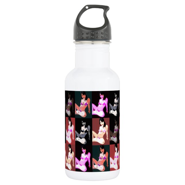 Botella De Agua Collage LivingDoll 7 (Anverso)