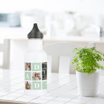 Botella De Agua Collage moderno foto de papá mejor regalo<br><div class="desc">Modern Mint Collage Photo Dad Best Gift es un regalo único y personalizado que es perfecto para cualquier ocasión, como el Día del Padre, los cumpleaños o cualquier otro día especial que honre a los padres. Este regalo está diseñado para mostrar los momentos y recuerdos especiales que has compartido con...</div>