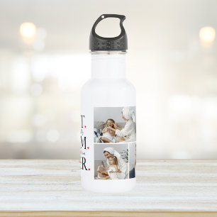 Botella De Agua Collage moderno foto mejor mamá feliz día de las m