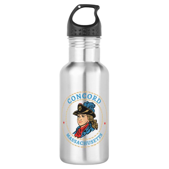 Botella De Agua Colonial de Concord Massachusetts (Anverso)