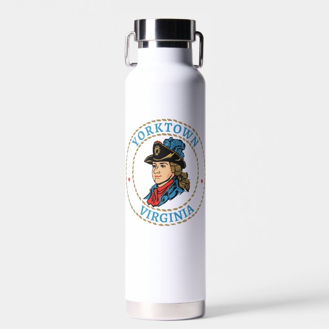 Botella De Agua Colonial de Yorktown Virginia (Delantero)