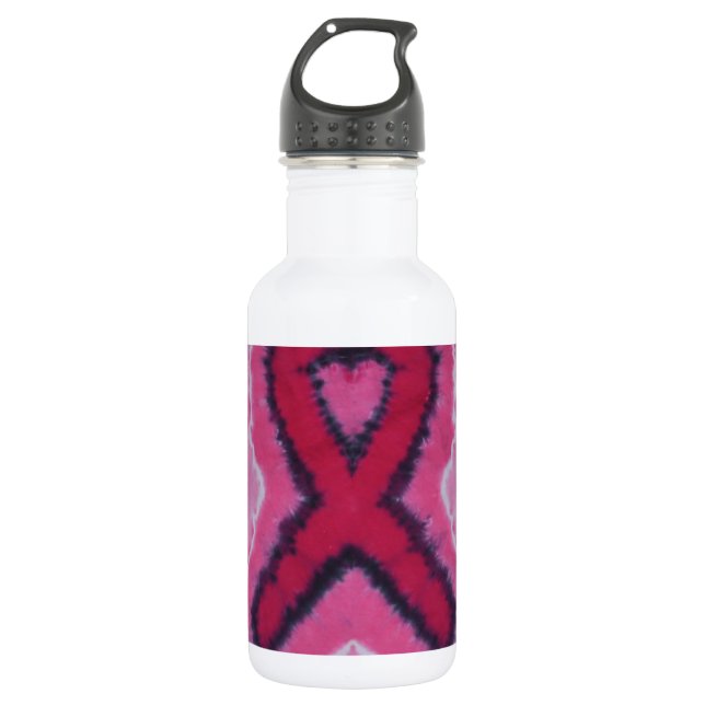 Botella De Agua Color de la cinta rosada (Anverso)