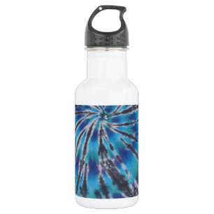 Botella De Agua Color de la espiral de zancos azules de Guay