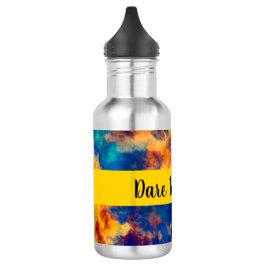 Botella De Agua Color Splash Azul Rojo Amarillo Verde azulado mult