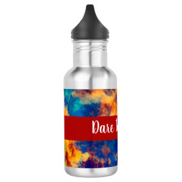 Botella De Agua Color Splash Azul Rojo Amarillo Verde azulado mult