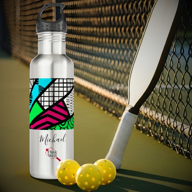 Botella De Agua Color Splash Fanburst Personalized | Dink Well (Subido por el creador)