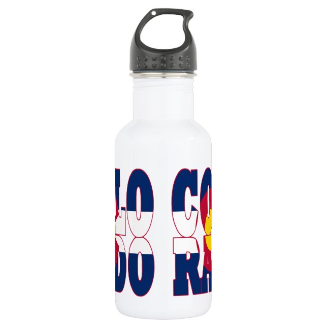Botella De Agua Colorado (Anverso)