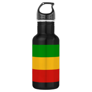 Botella De Agua COLORES DE LA BANDERA DE RASTAFARI + sus ideas