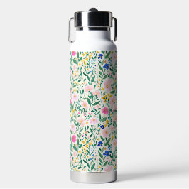 Botella De Agua Colorful Floral Garden Water Bottle