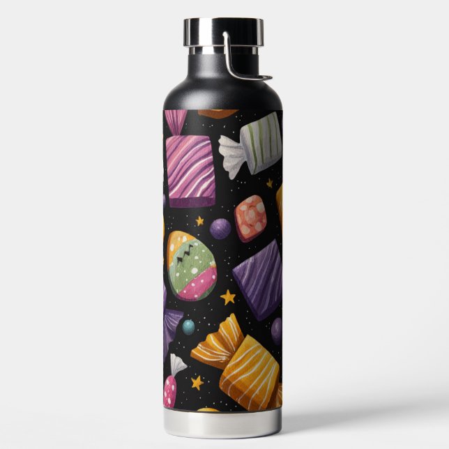 BOTELLA DE AGUA COLORFUL HALLOWEEN SWEETS AND CANDY (Izquierda)