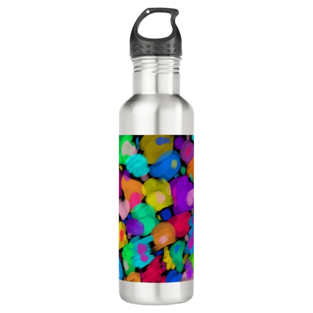Botella De Agua Colorful watercolor print (Anverso)