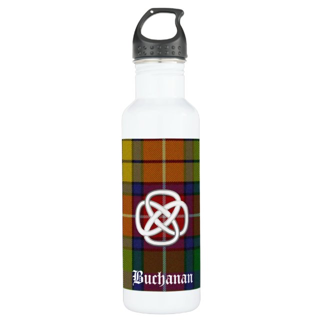 Botella De Agua Colorida Buchanan Tartan Plaid (Anverso)