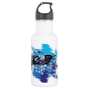 Botella De Agua Colorida nieve a gran deriva