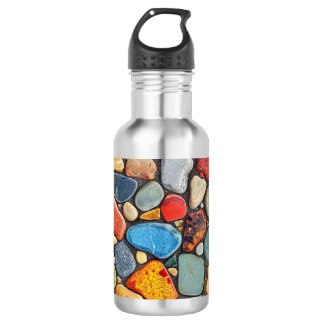 Botella De Agua Coloridas piedras