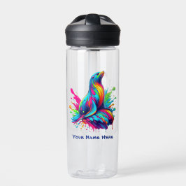 Botella De Agua Colorido salto de león marino