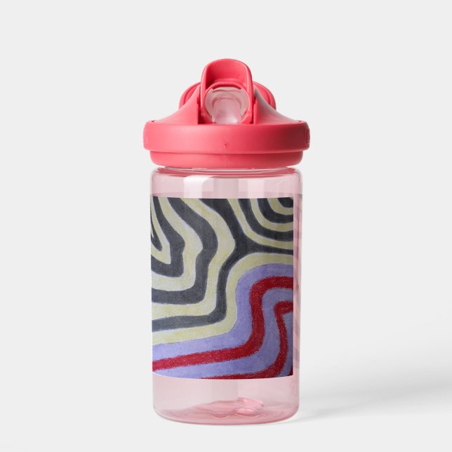 Botella De Agua Coloured Waves Water Bottle (Delante)