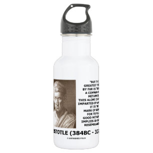 Botella De Agua Comando de Aristóteles de la marca de la metáfor