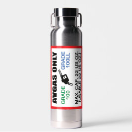 Botella De Agua combustible AVGAS / 100LL solamente