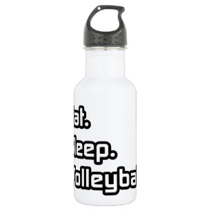 Botella De Agua Come. Duerme. Voleibol.