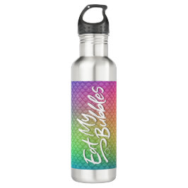 Botella De Agua "Come My Bubbles" El arcoiris escala vida de baño