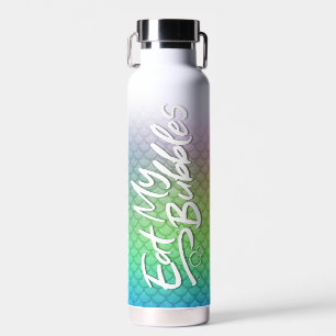 Botella De Agua "Come My Bubbles" El arcoiris escala vida de baño