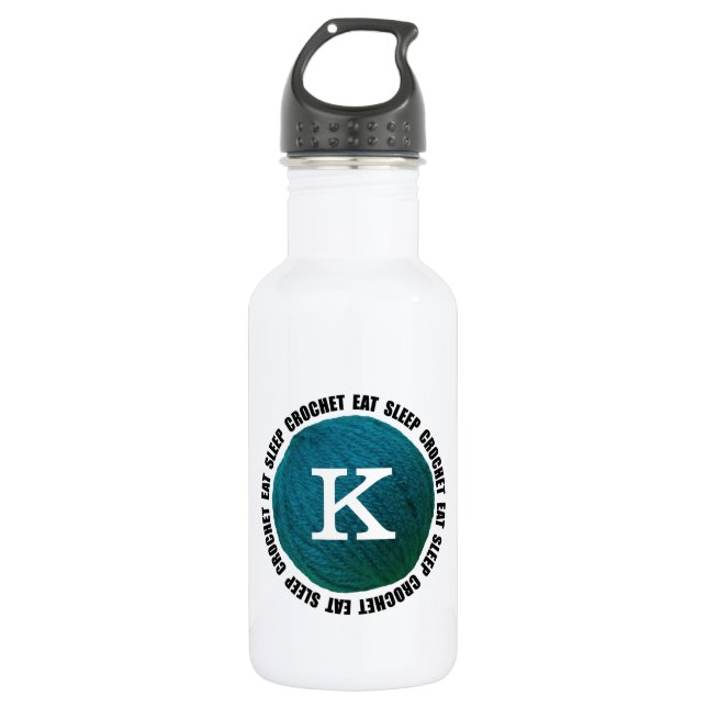 Botella De Agua Comer Crochet de sueño ・ Monograma yarn (Anverso)