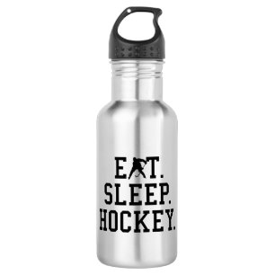 Botella De Agua Comer Dormir Hockey - Amantes del Hockey